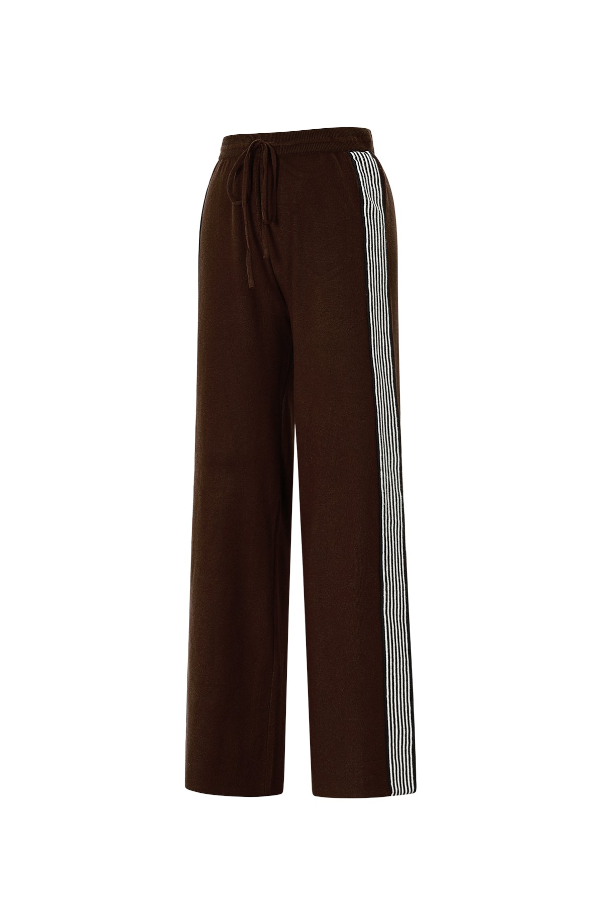 Sporty Knitted Straight Pants