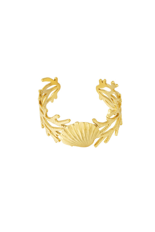 14K Gold Plated Cuff Bracelet for Women