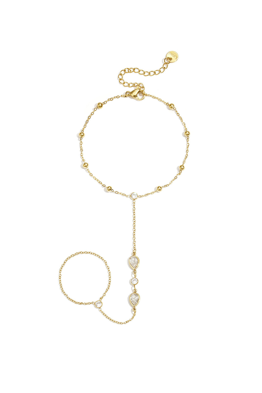 Silver & Gold Hand Chain for Women
