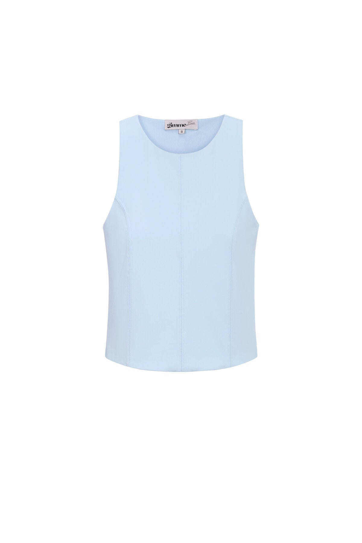 Spring/Summer Sleeveless Knit Top in Baby Blue, Dark Khaki & Light Purple