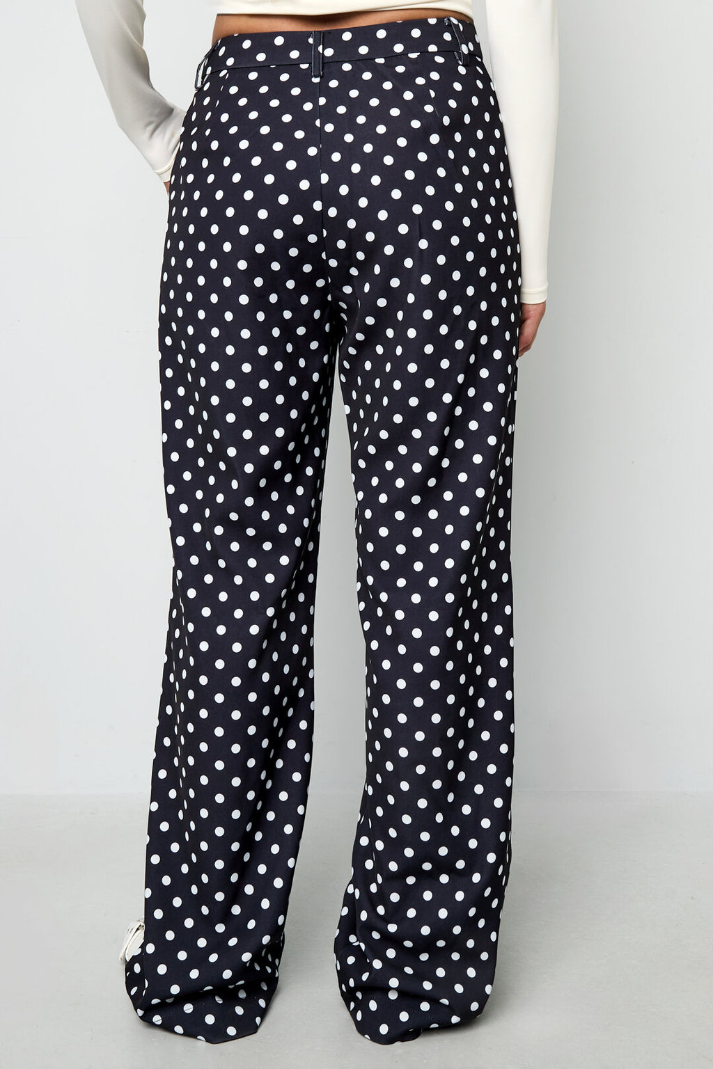 Polka Dot Straight Pants 