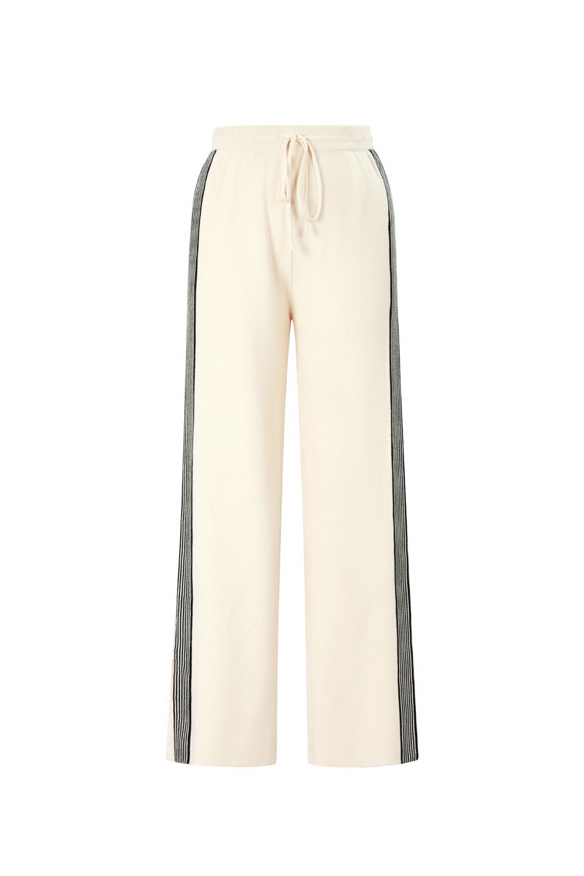 Sporty Knitted Straight Pants