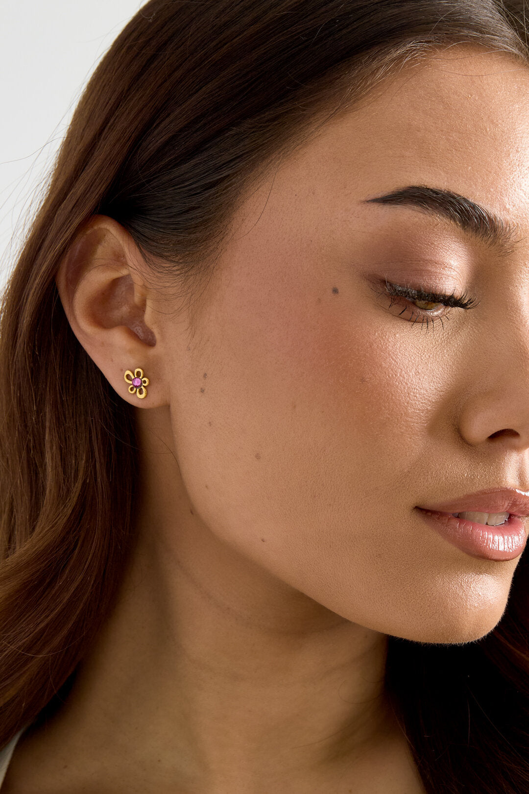 Mini Flower Stud Earrings for Daily Wear