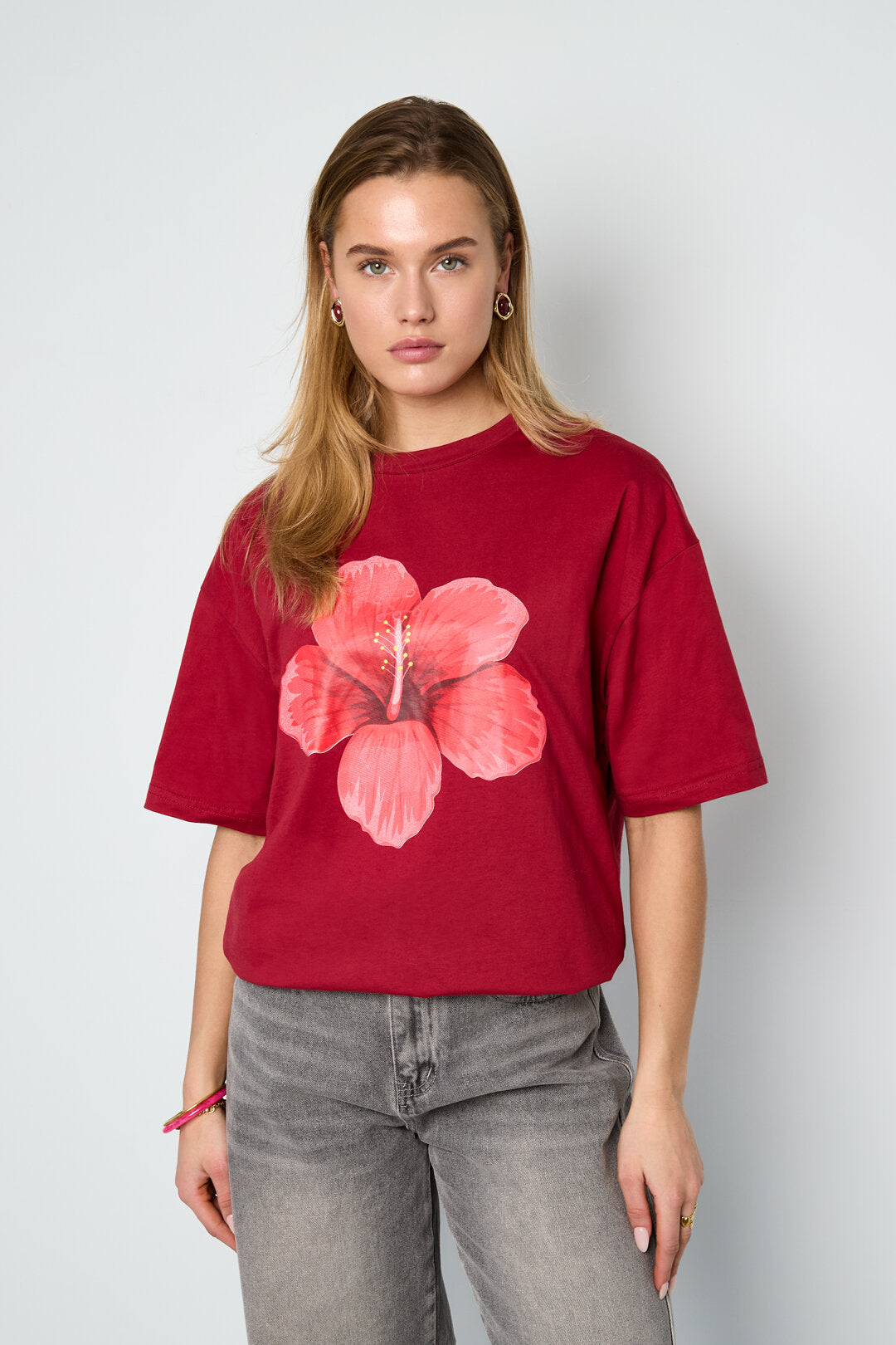 Relaxed Fit Floral Print T-Shirt
