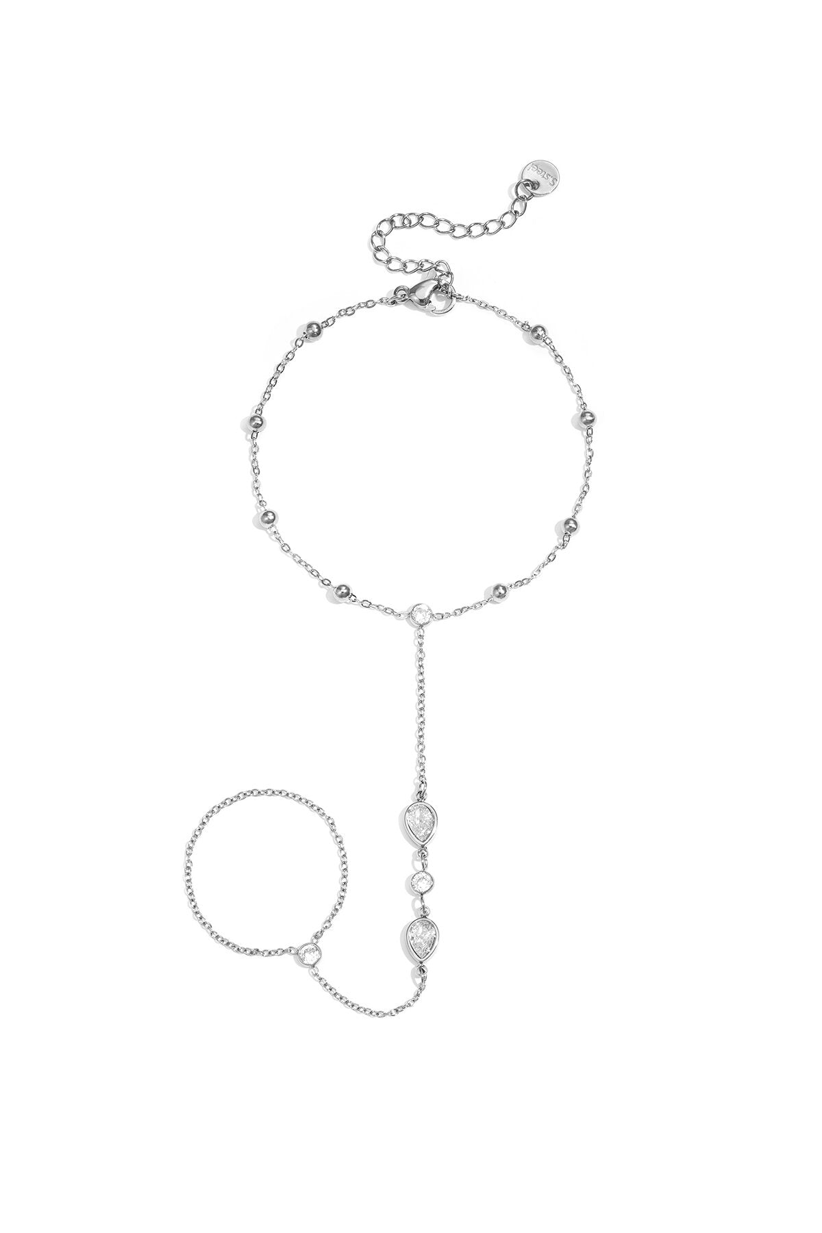 Silver & Gold Hand Chain for Women