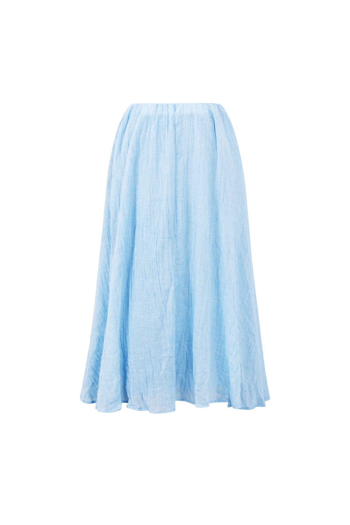 High Waisted Flowy Maxi Skirt