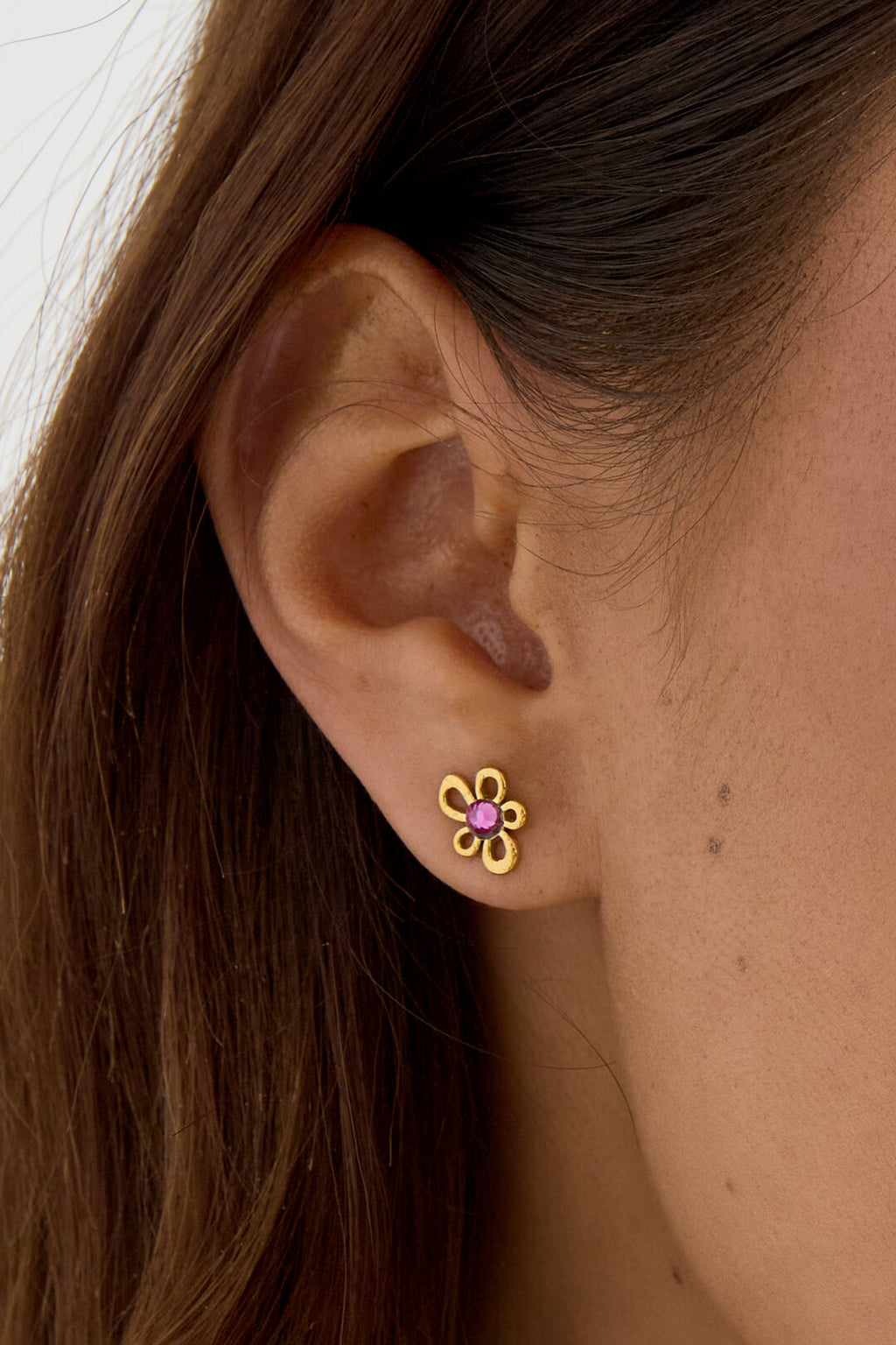 Mini Flower Stud Earrings for Daily Wear